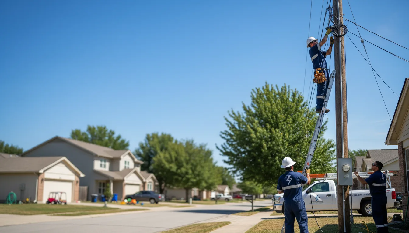 Residential electrician providing installation services in Ball, LA